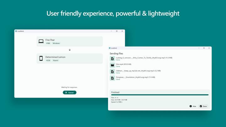 LocalSend on iOS - LocalSend.dev visual